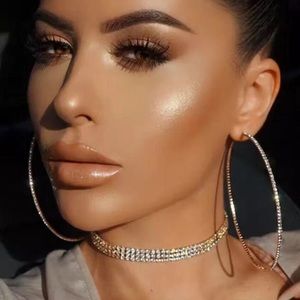 NEW 925 Sterling Silver Diamond Earrings